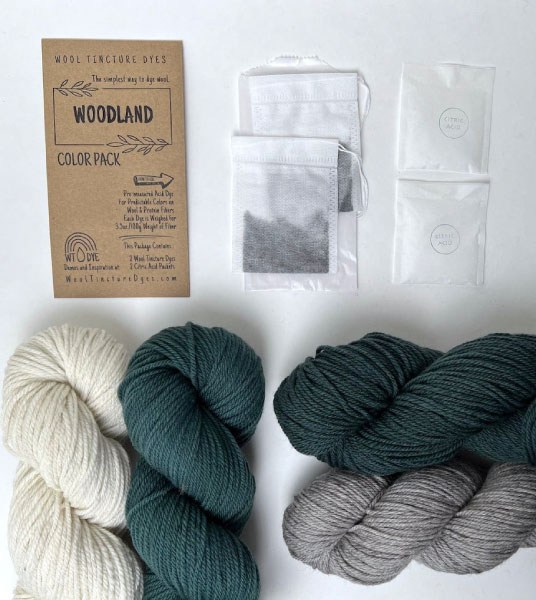 Wool Tincture Dyes - Color Pack - Woodland
