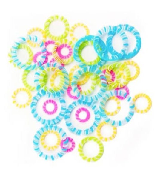 ChiaoGoo Stitch Markers - 4 sizes-10/size (5-15mm)
